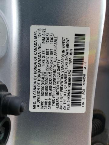 Photo 12 VIN: 2HKRM4H79EH641257 - HONDA CR-V EXL 