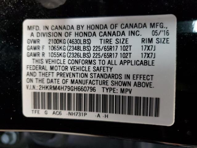 Photo 11 VIN: 2HKRM4H79GH660796 - HONDA CRV 