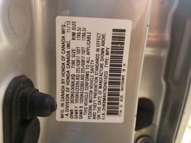 Photo 11 VIN: 2HKRM4H7XDH616253 - HONDA CR-V EXL 