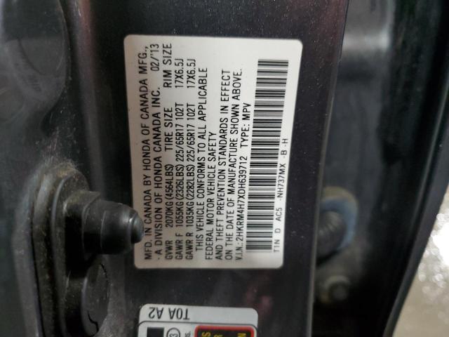 Photo 12 VIN: 2HKRM4H7XDH639712 - HONDA CR-V EXL 