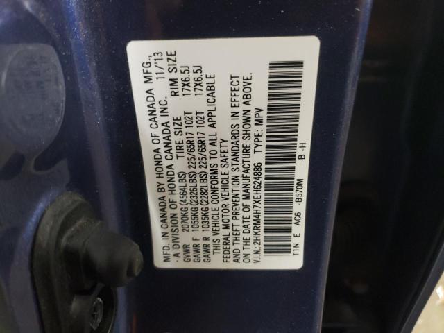 Photo 11 VIN: 2HKRM4H7XEH624886 - HONDA CR-V EXL 