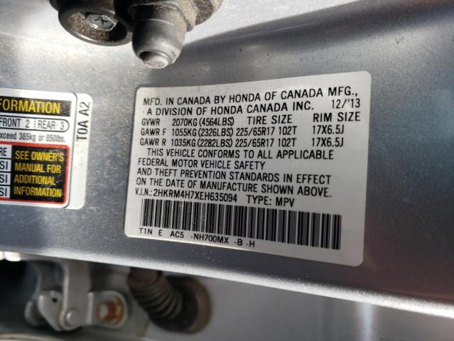 Photo 12 VIN: 2HKRM4H7XEH635094 - HONDA CR-V EXL 