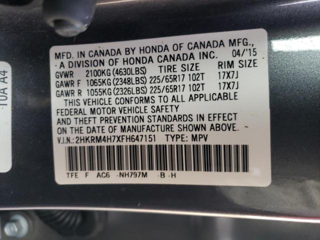 Photo 12 VIN: 2HKRM4H7XFH647151 - HONDA CRV 