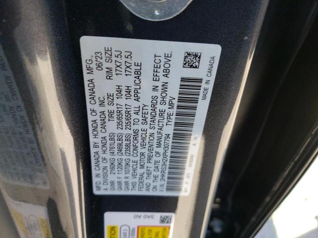 Photo 11 VIN: 2HKRS3H2XPH307794 - HONDA CRV 