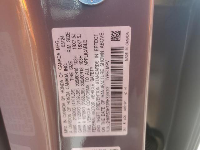 Photo 12 VIN: 2HKRS3H72RH329092 - HONDA CR-V EXL 