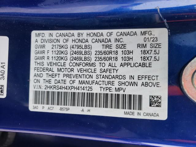 Photo 12 VIN: 2HKRS4H4XPH414125 - HONDA CRV 