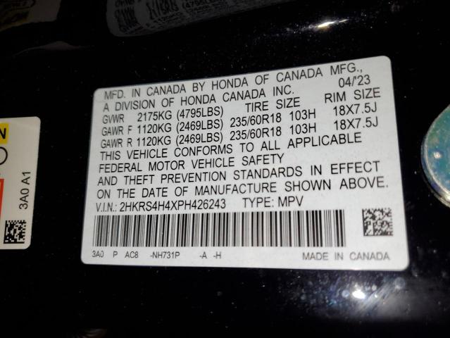 Photo 12 VIN: 2HKRS4H4XPH426243 - HONDA CRV 