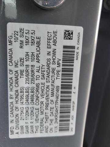 Photo 12 VIN: 2HKRS4H77PH401469 - HONDA CR-V EXL 