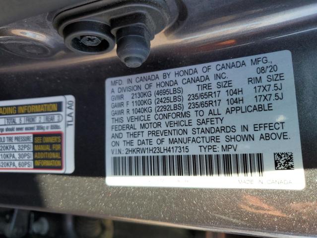 Photo 11 VIN: 2HKRW1H23LH417315 - HONDA CRV 