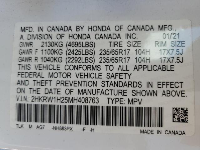 Photo 11 VIN: 2HKRW1H25MH408763 - HONDA CRV 