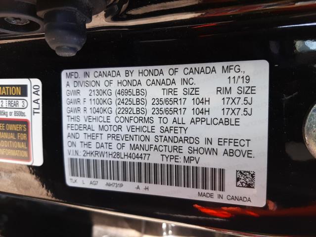 Photo 12 VIN: 2HKRW1H28LH404477 - HONDA CR-V LX 