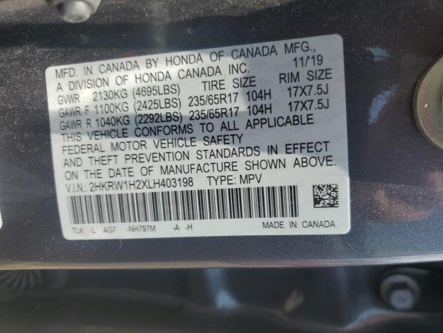 Photo 12 VIN: 2HKRW1H2XLH403198 - HONDA CR-V LX 