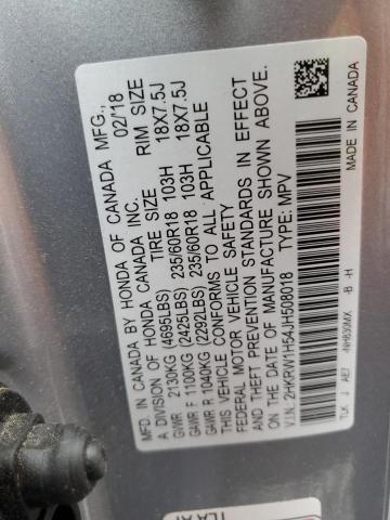 Photo 11 VIN: 2HKRW1H54JH508018 - HONDA CR-V EX 