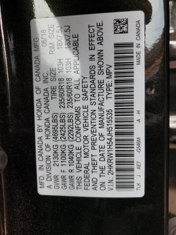 Photo 9 VIN: 2HKRW1H54JH515535 - HONDA CR-V EX 