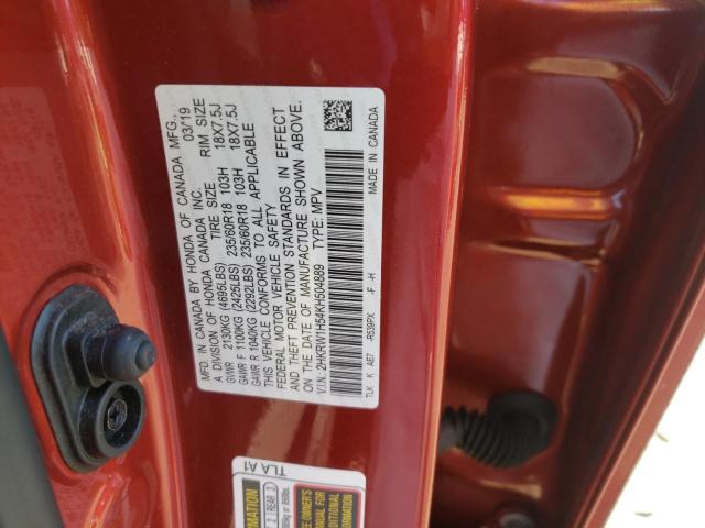 Photo 9 VIN: 2HKRW1H54KH504889 - HONDA CR-V EX 