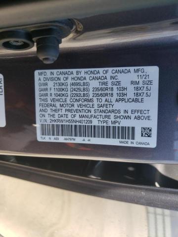 Photo 9 VIN: 2HKRW1H55NH401209 - HONDA CR-V EX 