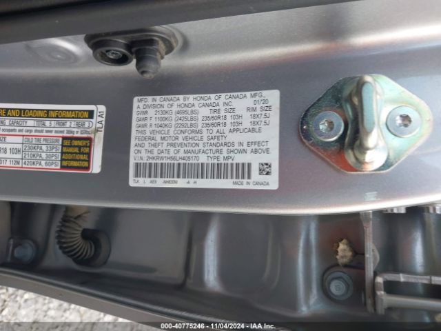 Photo 8 VIN: 2HKRW1H56LH405170 - HONDA CR-V 