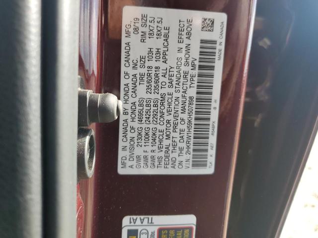 Photo 12 VIN: 2HKRW1H59KH507898 - HONDA CR-V EX 