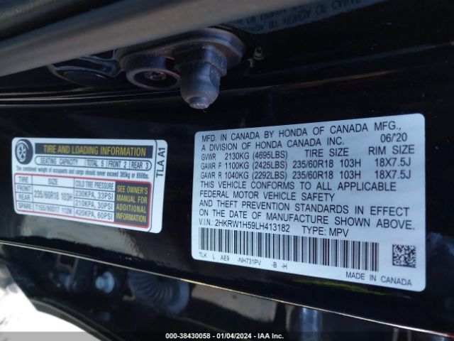 Photo 8 VIN: 2HKRW1H59LH413182 - HONDA CR-V 