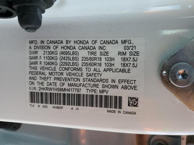 Photo 12 VIN: 2HKRW1H59MH417797 - HONDA CR-V EX 