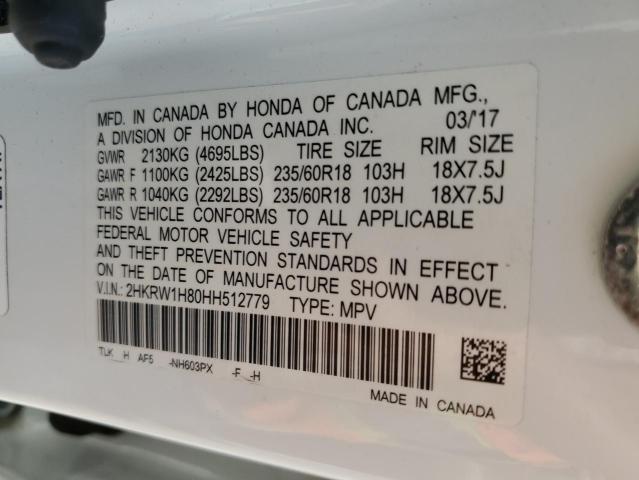 Photo 11 VIN: 2HKRW1H80HH512779 - HONDA CR-V EXL 