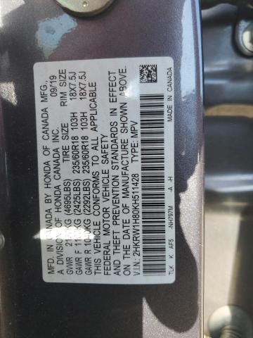 Photo 11 VIN: 2HKRW1H80KH511428 - HONDA CR-V EXL 