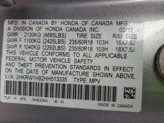 Photo 9 VIN: 2HKRW1H82HH513335 - HONDA CR-V EXL 