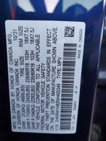 Photo 12 VIN: 2HKRW1H82NH400349 - HONDA CRV 