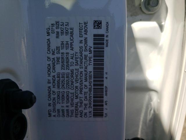 Photo 9 VIN: 2HKRW1H86JH516874 - HONDA CR-V EXL 