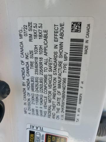 Photo 11 VIN: 2HKRW1H86NH407966 - HONDA CR-V EXL 