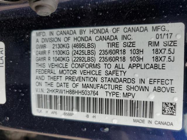 Photo 13 VIN: 2HKRW1H88HH503764 - HONDA CR-V EXL 