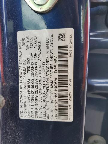 Photo 12 VIN: 2HKRW1H88LH409876 - HONDA CR-V EXL 