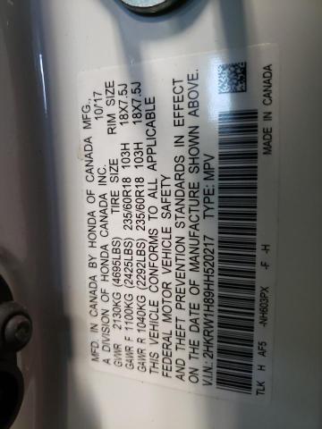 Photo 11 VIN: 2HKRW1H89HH520217 - HONDA CR-V EXL 