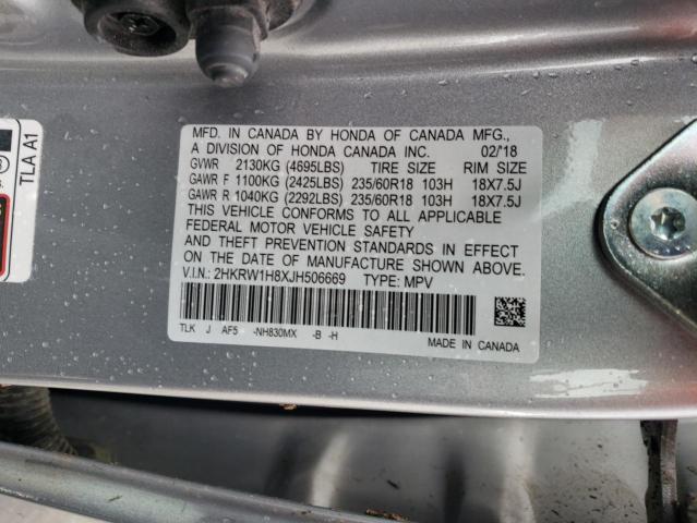 Photo 11 VIN: 2HKRW1H8XJH506669 - HONDA CR-V EXL 