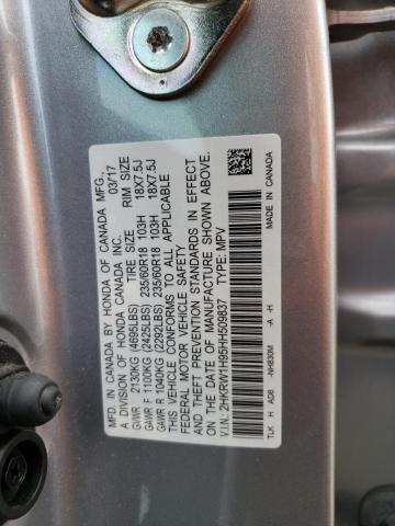 Photo 13 VIN: 2HKRW1H95HH509837 - HONDA CR-V TOURI 