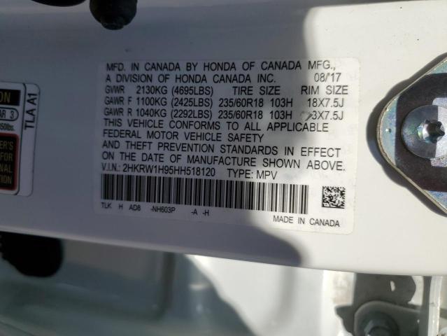 Photo 12 VIN: 2HKRW1H95HH518120 - HONDA CR-V TOURI 