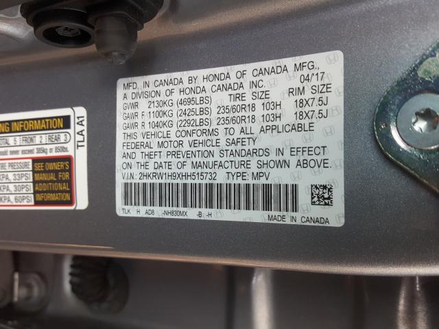 Photo 9 VIN: 2HKRW1H9XHH515732 - HONDA CR-V TOURI 