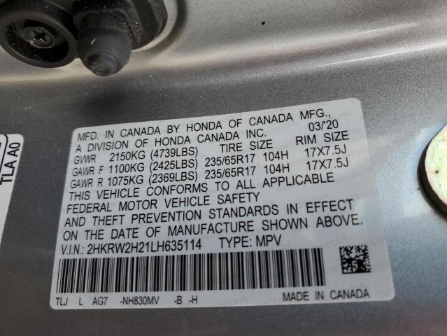 Photo 12 VIN: 2HKRW2H21LH635114 - HONDA CRV 