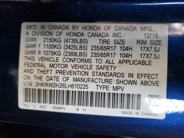 Photo 9 VIN: 2HKRW2H26LH610225 - HONDA CR-V LX 