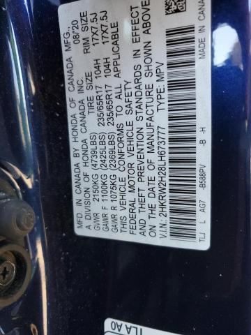 Photo 11 VIN: 2HKRW2H28LH673777 - HONDA CR-V LX 