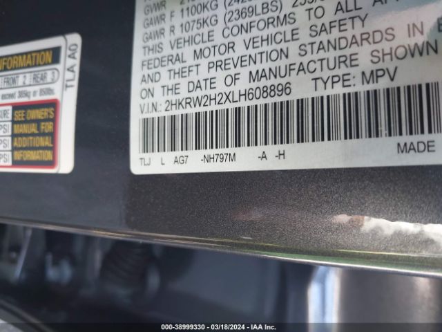 Photo 8 VIN: 2HKRW2H2XLH608896 - HONDA CR-V 