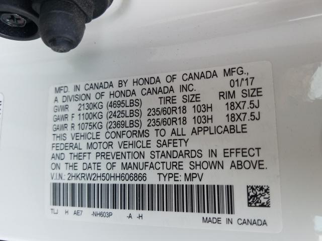 Photo 9 VIN: 2HKRW2H50HH606866 - HONDA CR-V EX 