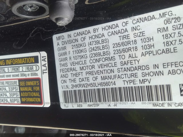 Photo 8 VIN: 2HKRW2H50LH656014 - HONDA CR-V 