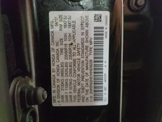 Photo 9 VIN: 2HKRW2H51HH639228 - HONDA CR-V EX 