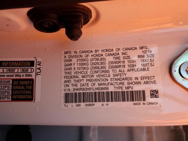 Photo 12 VIN: 2HKRW2H51LH608456 - HONDA CR-V EX 