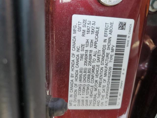 Photo 11 VIN: 2HKRW2H52HH628299 - HONDA CRV 