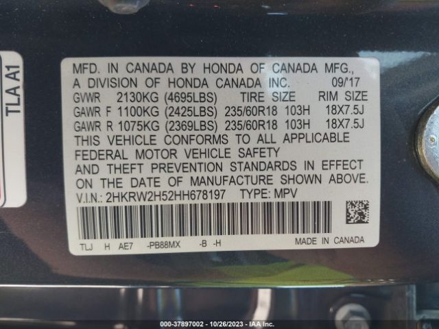 Photo 8 VIN: 2HKRW2H52HH678197 - HONDA CR-V 