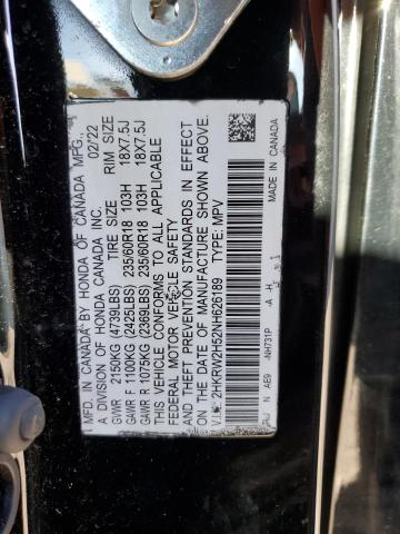 Photo 12 VIN: 2HKRW2H52NH626189 - HONDA CRV 