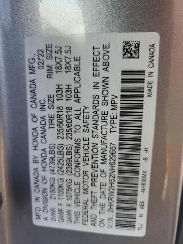 Photo 12 VIN: 2HKRW2H52NH629657 - HONDA CRV 