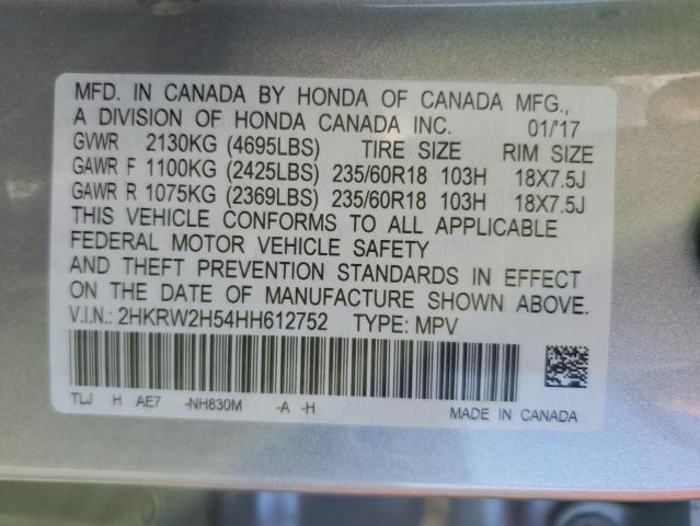 Photo 12 VIN: 2HKRW2H54HH612752 - HONDA CR-V EX 